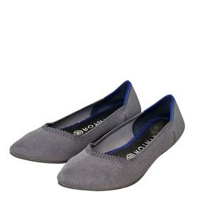 Rothy's cloud grey pointed toe ballet flats 9
